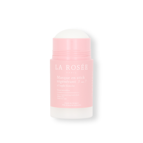 La Rosee 3 in 1 regenerating mask stick white clay