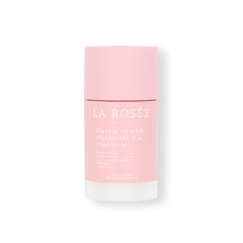 La Rosee 3 in 1 regenerating mask stick white clay